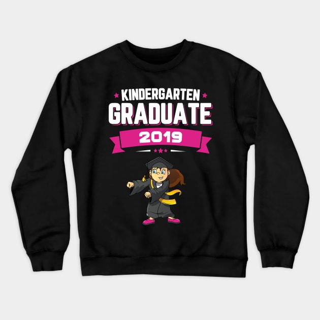 Flossing Kindergarten Graduate Class Of 2019 Girls Crewneck Sweatshirt by trendingoriginals